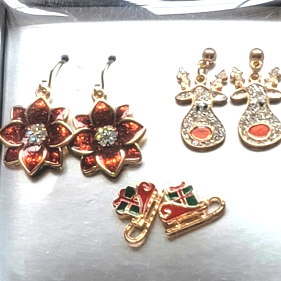 NWT Holiday Earrings (3 sets) - Picture 2 of 2